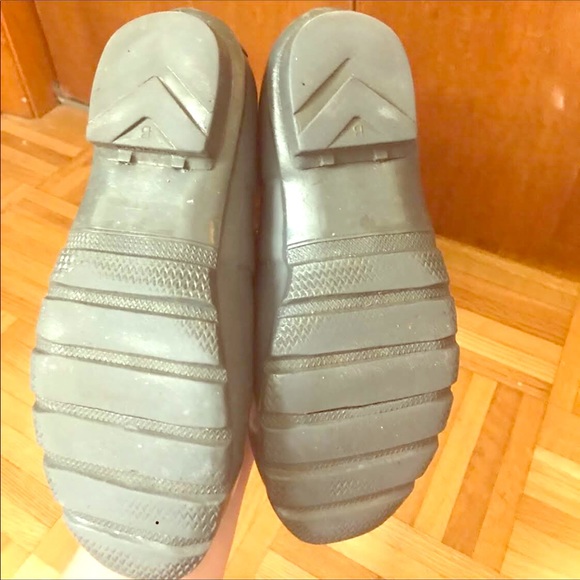 Hunter Shoes - Grey Glossy Hunter Boots